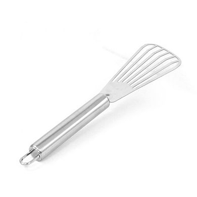 Stainless Steel Beveled Design Slotted Turner for Turning Flipping Frying Grill