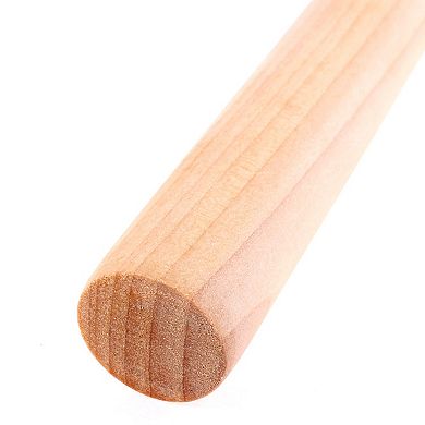 Kitchen Flour Food Pastry Noodles Making Tool Wood Rolling Pin Rod 2pcs Wood Color