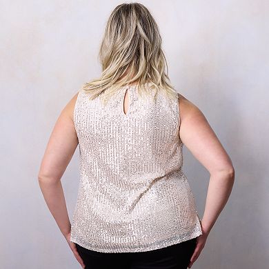 Plus Size LC Lauren Conrad Sequin Tank