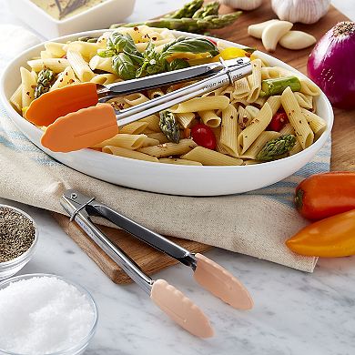 Food Network™ 2-pc. Stainless Steel Locking Mini Tongs