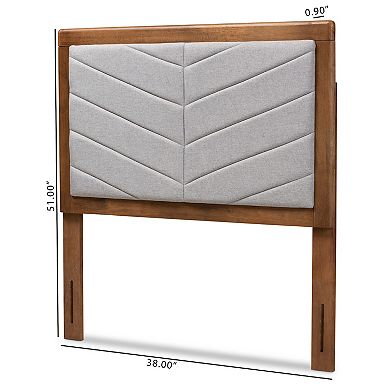Baxton Studio Iden Upholstered Twin Headboard
