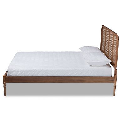 Baxton Studio Elston Woven Platform Bed