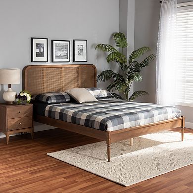 Baxton Studio Elston Woven Platform Bed