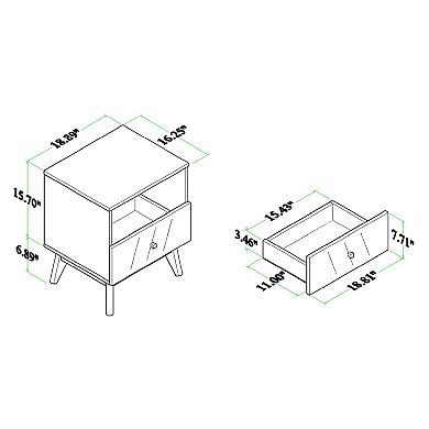 Baxton Studio Hartman Nightstand