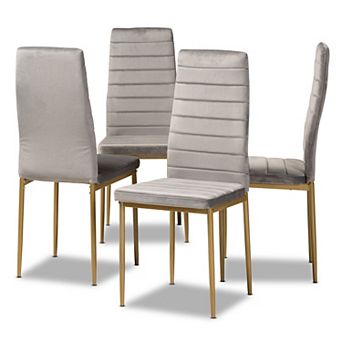Baxton Studio Armand Dining Chair 4 pc Set