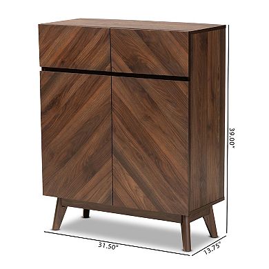 Baxton Studio Hartman Shoe Cabinet