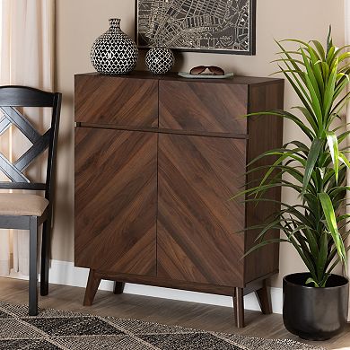 Baxton Studio Hartman Shoe Cabinet