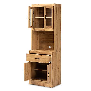 Baxton Studio Kitchen Cabinet and Hutch