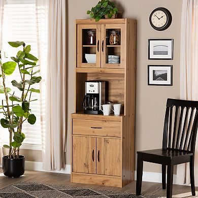 Baxton Studio Kitchen Cabinet and Hutch