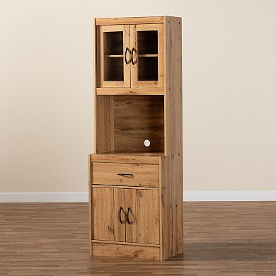 Baxton Studio Kitchen Cabinet and Hutch