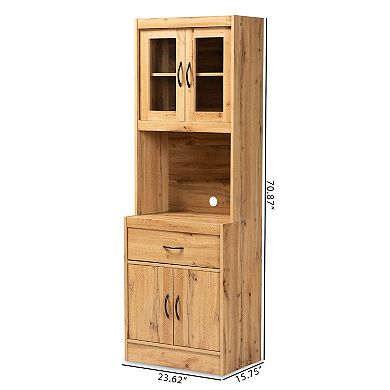 Baxton Studio Kitchen Cabinet and Hutch