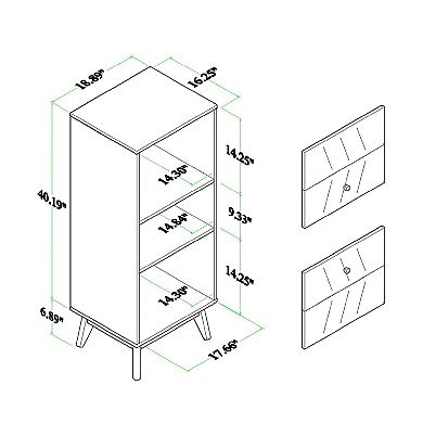 Baxton Studio Hartman Storage Cabinet