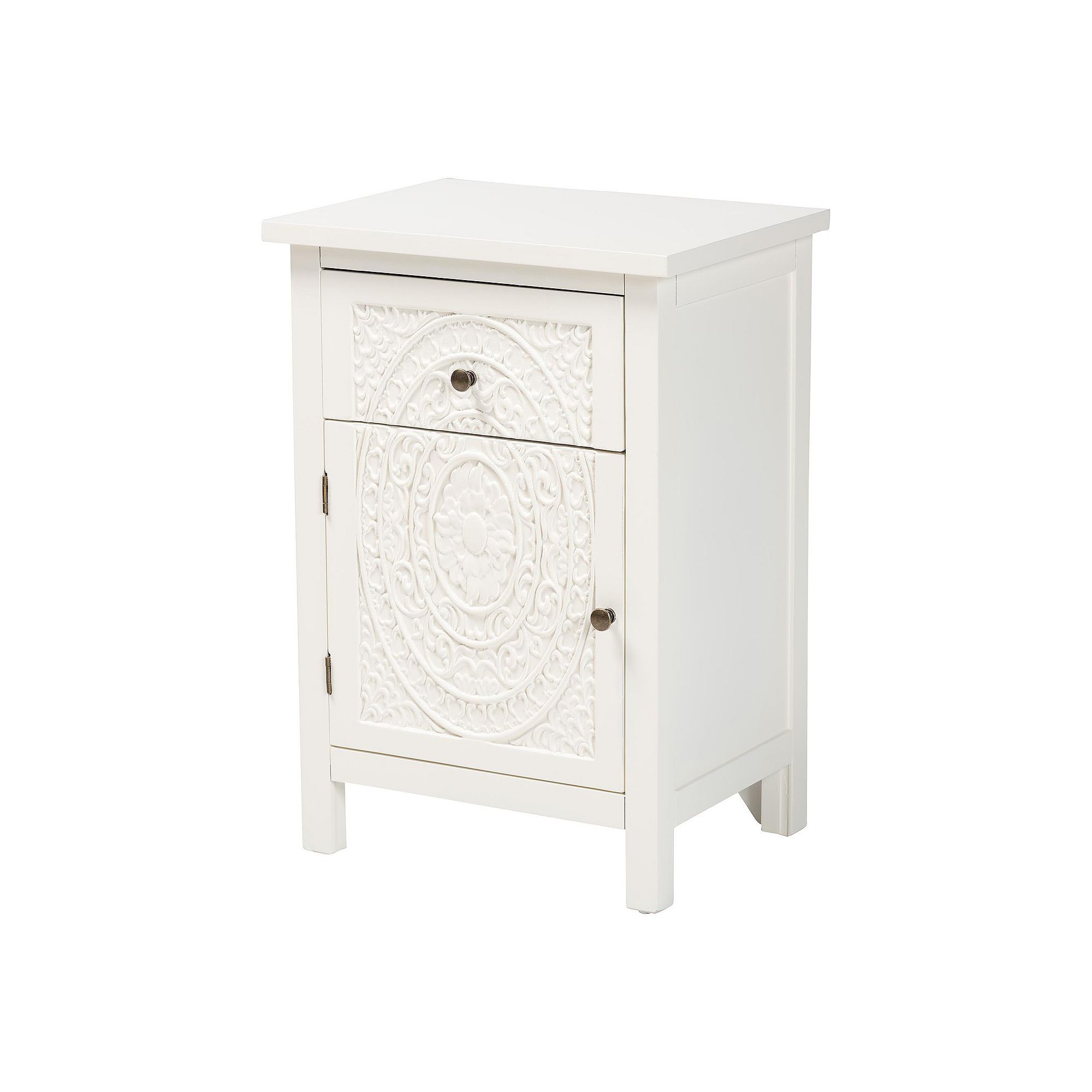 Baxton Studio Lambert End Table, White