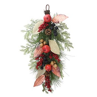 Northlight Artificial Autumn Harvest Pomegranate Teardrop Wall Decor