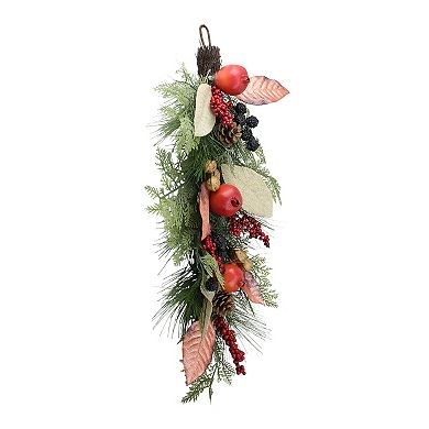 Northlight Artificial Autumn Harvest Pomegranate Teardrop Wall Decor