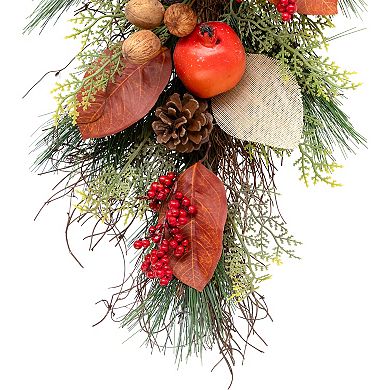 Northlight Artificial Autumn Harvest Pomegranate Teardrop Wall Decor