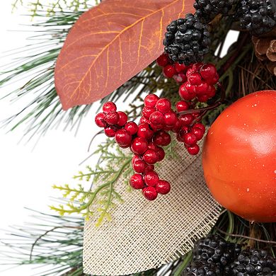 Northlight Artificial Autumn Harvest Pomegranate Teardrop Wall Decor