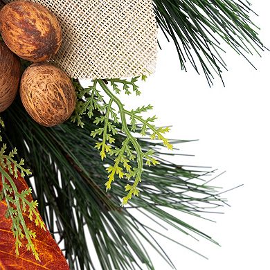 Northlight Artificial Autumn Harvest Pomegranate Teardrop Wall Decor