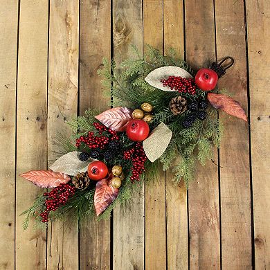 Northlight Artificial Autumn Harvest Pomegranate Teardrop Wall Decor