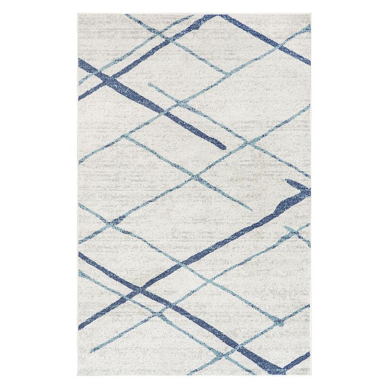 nuLOOM Contemporary Area Rug, Blue, 8X10 Ft