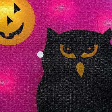 Northlight Light-Up Owl Halloween Window Decor