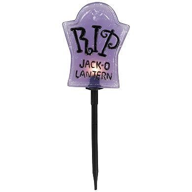 Northlight Light-Up Tombstone Halloween Pathway Garden Stakes 3-piece Set
