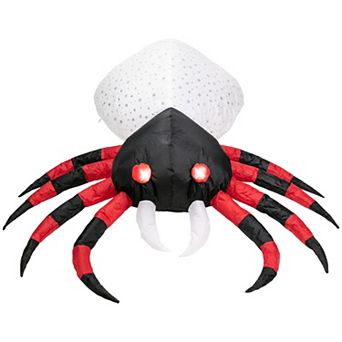 Northlight 4' Lighted Inflatable Chill & Thrill Spider Outdoor Halloween Decoration