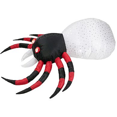 Northlight 4' Lighted Inflatable Chill & Thrill Spider Outdoor Halloween Decoration