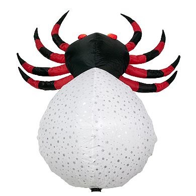 Northlight 4' Lighted Inflatable Chill & Thrill Spider Outdoor Halloween Decoration
