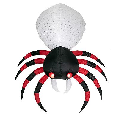 Northlight 4' Lighted Inflatable Chill & Thrill Spider Outdoor Halloween Decoration