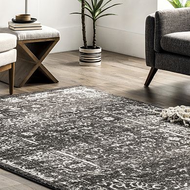 nuLOOM Arlena Distressed Medallion Area Rug