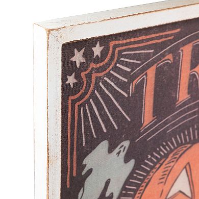 Northlight 18.75" Trick or Treat Jack O Lantern Halloween Wall Sign