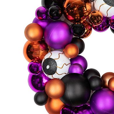 Northlight Shatterproof Ball Ornament Halloween Wreath