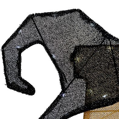 Northlight 50" LED Lighted Tinsel 'Boo' Outdoor Halloween Decoration