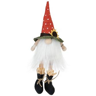 Northlight Sitting Sunflower Autumn Harvest Gnome Table Decor