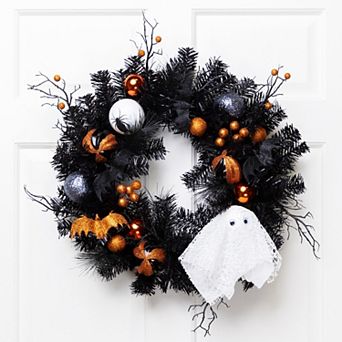 Northlight Ornaments Ghost Halloween Wreath