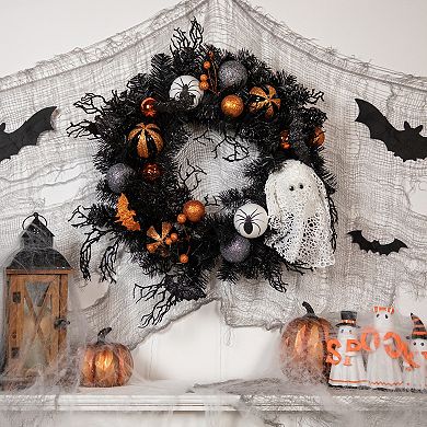 Northlight Ornaments Ghost Halloween Wreath