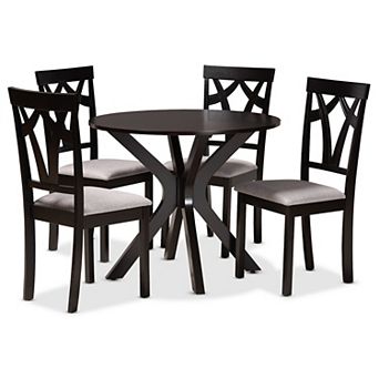 Baxton Studio Luise Dining Table 5 pc Set