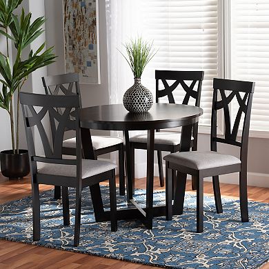 Baxton Studio Telma Dining Table 5-Piece Set