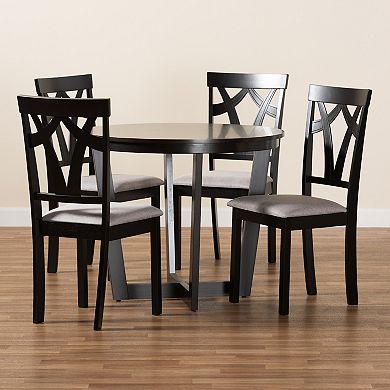 Baxton Studio Telma Dining Table 5-Piece Set