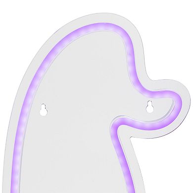 Northlight 15-in. Purple LED Lighted Neon Style Witch Hat Halloween Window Silhouette