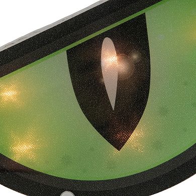 Northlight 42-in. Lighted Green and Black Eyes Halloween Window Silhouette Decoration