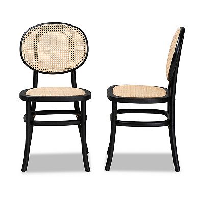 Baxton Studio Garold Dining Chair 2-piece Set