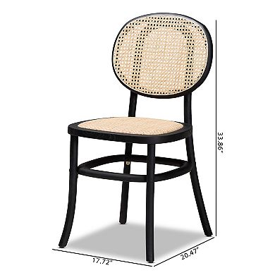 Baxton Studio Garold Dining Chair 2-piece Set