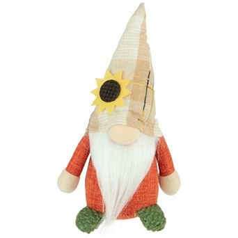 Northlight 7.5 in Standing Sunflower Autumn Harvest Tabletop Gnome Figurine