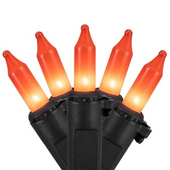Northlight 100-Count Orange Mini Halloween String Lights