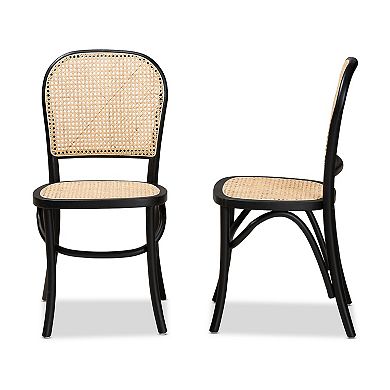Baxton Studio Cambree Dining Chair 2-piece Set