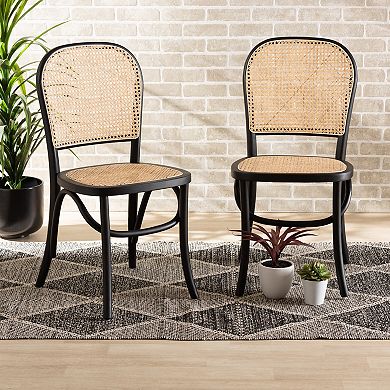 Baxton Studio Cambree Dining Chair 2-piece Set