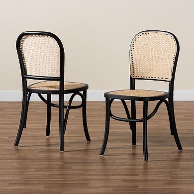 Baxton Studio Cambree Dining Chair 2-piece Set