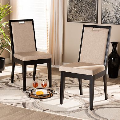 Baxton Studio Octavia Dining Chair 2-piece Set